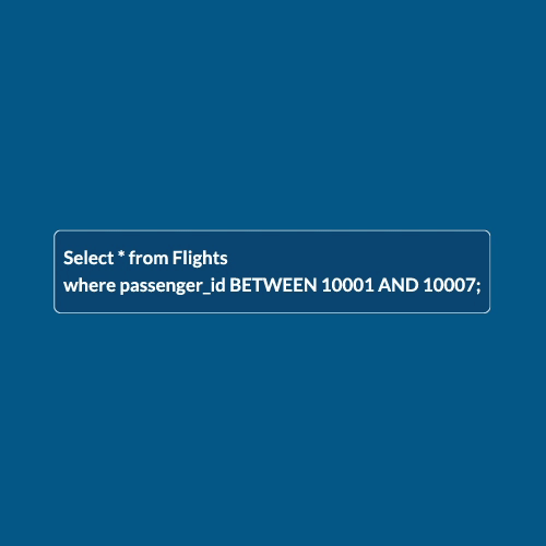 BETWEEN in SQL
