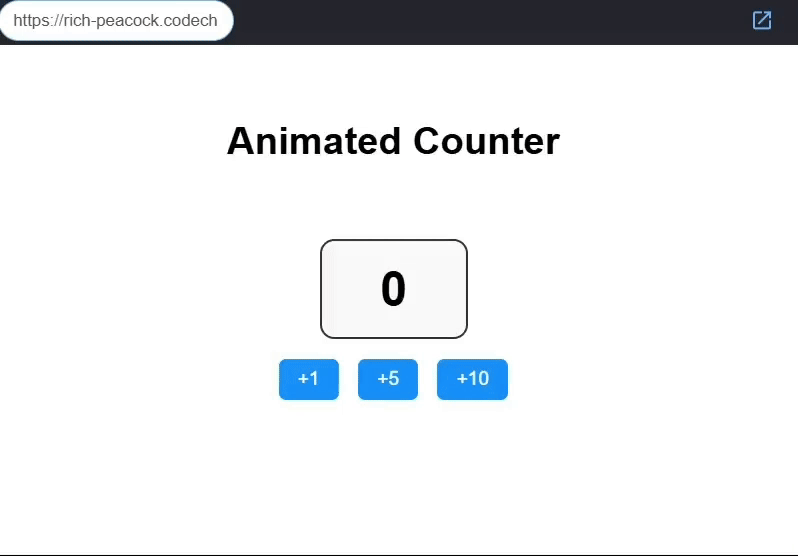 React Counter App in React JS for Front-end development