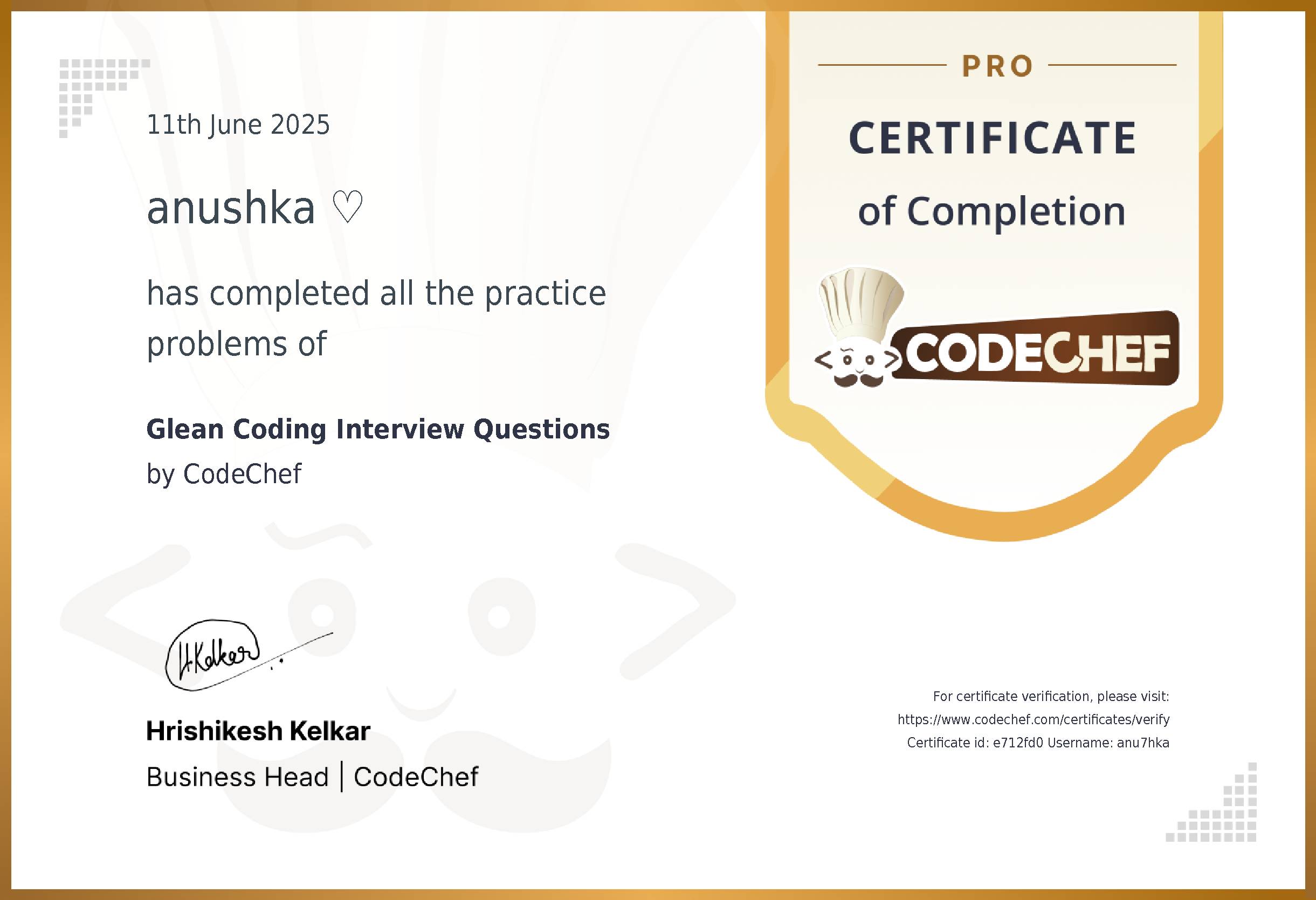 Awarded to anushka ? for completing <a href='/practice/glean-interview-questions'>Glean Coding Interview Questions</a>